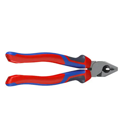 KNIPEX Combination Pliers High Leverage 180mm Chrome with Comfort Handles 02 05 180  White Rose Tools