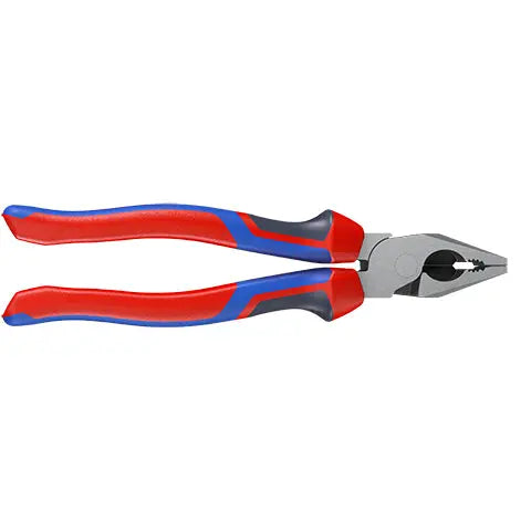 KNIPEX Combination Pliers High Leverage 180mm Chrome with Comfort Handles 02 05 180  White Rose Tools