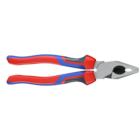 KNIPEX Combination Pliers High Leverage 180mm Chrome with Comfort Handles 02 05 180  White Rose Tools