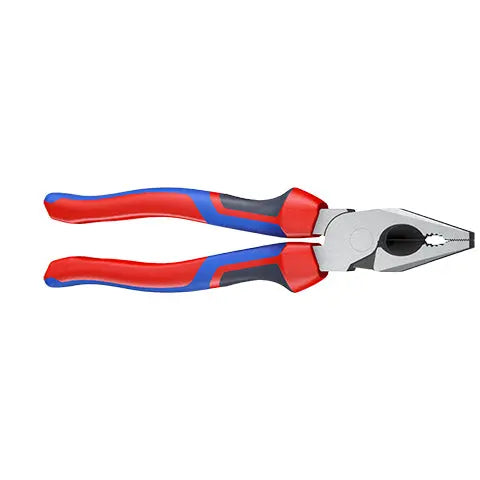 KNIPEX Combination Pliers High Leverage 180mm Chrome with Comfort Handles 02 05 180  White Rose Tools