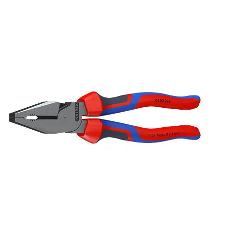 KNIPEX Combination Pliers High Leverage 180mm Chrome with Comfort Handles 02 05 180  White Rose Tools