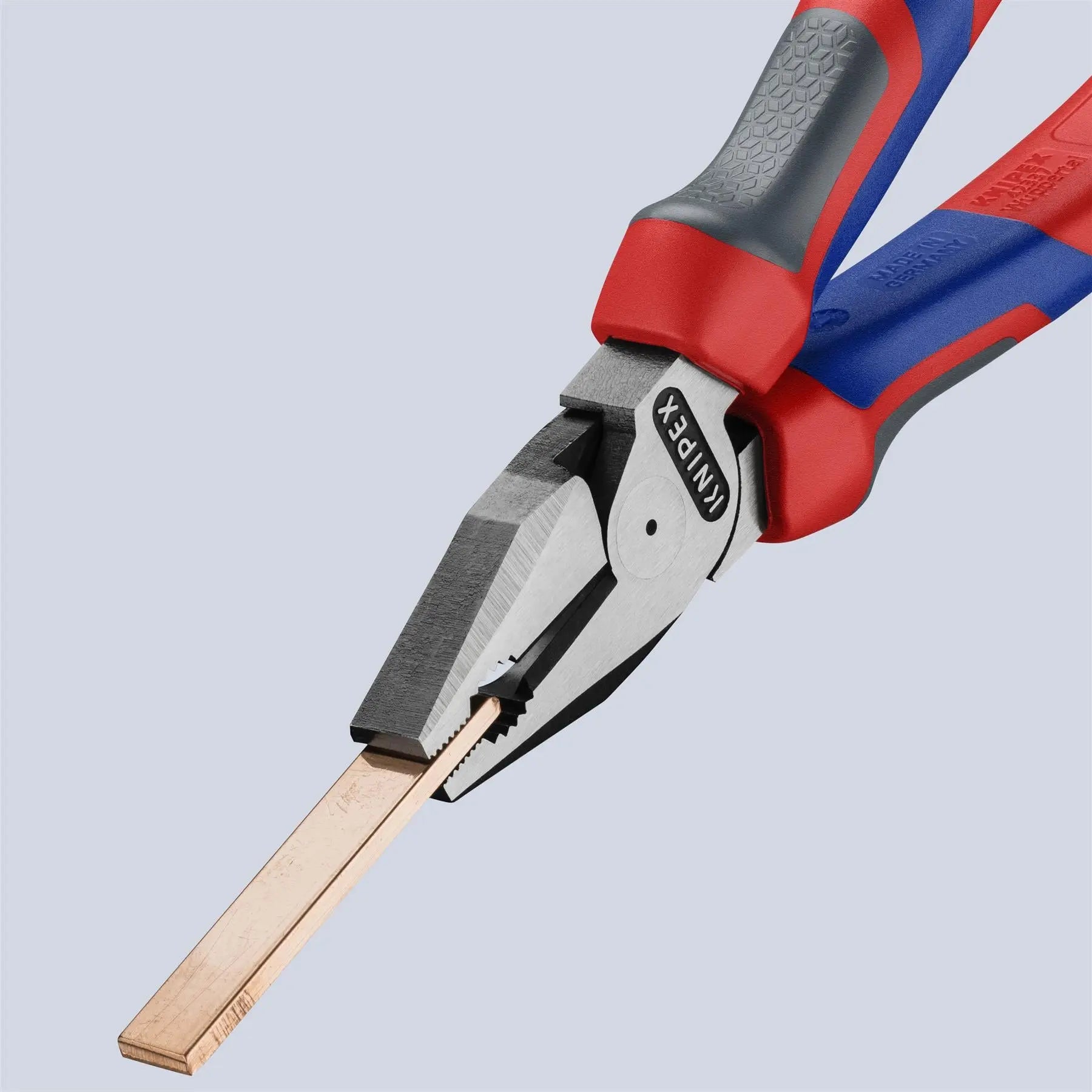 KNIPEX Combination Pliers High Leverage 180mm Multi Component Grips 02 02 180  White Rose Tools
