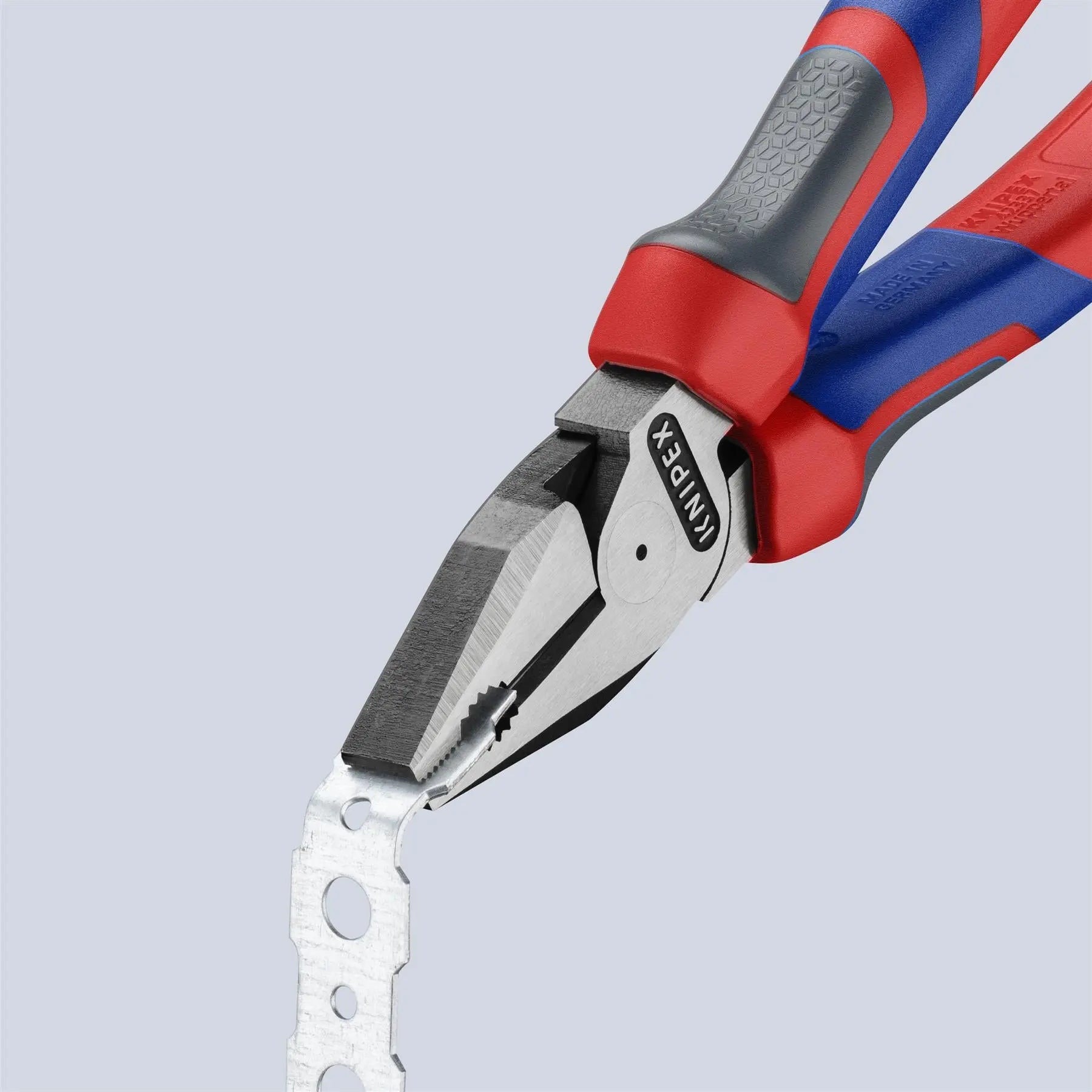 KNIPEX Combination Pliers High Leverage 180mm Multi Component Grips 02 02 180  White Rose Tools
