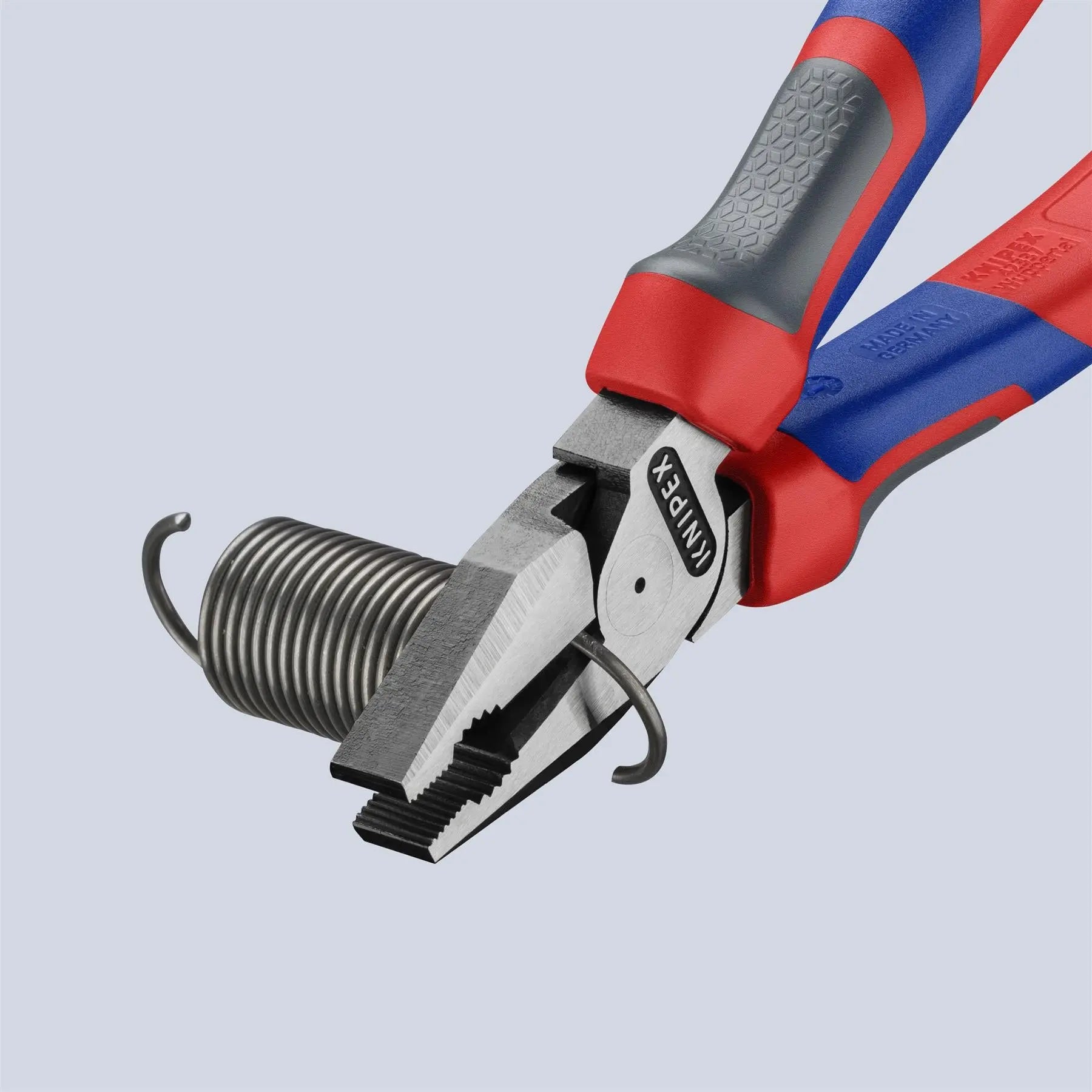 KNIPEX Combination Pliers High Leverage 180mm Multi Component Grips 02 02 180  White Rose Tools