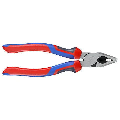 KNIPEX Combination Pliers High Leverage 180mm with Comfort Handles 02 02 180  White Rose Tools