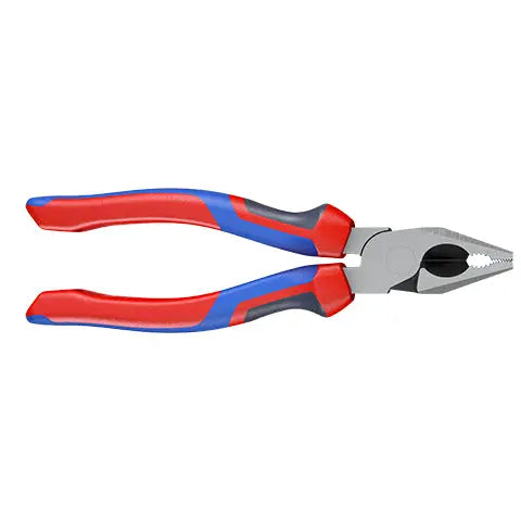 KNIPEX Combination Pliers High Leverage 180mm with Comfort Handles 02 02 180  White Rose Tools