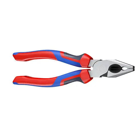 KNIPEX Combination Pliers High Leverage 180mm with Comfort Handles 02 02 180  White Rose Tools