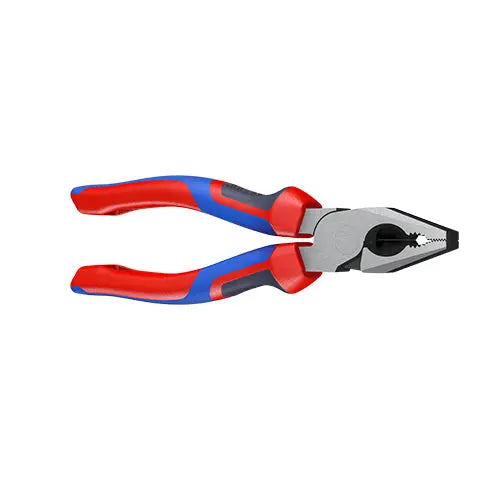 KNIPEX Combination Pliers High Leverage 180mm with Comfort Handles 02 02 180  White Rose Tools