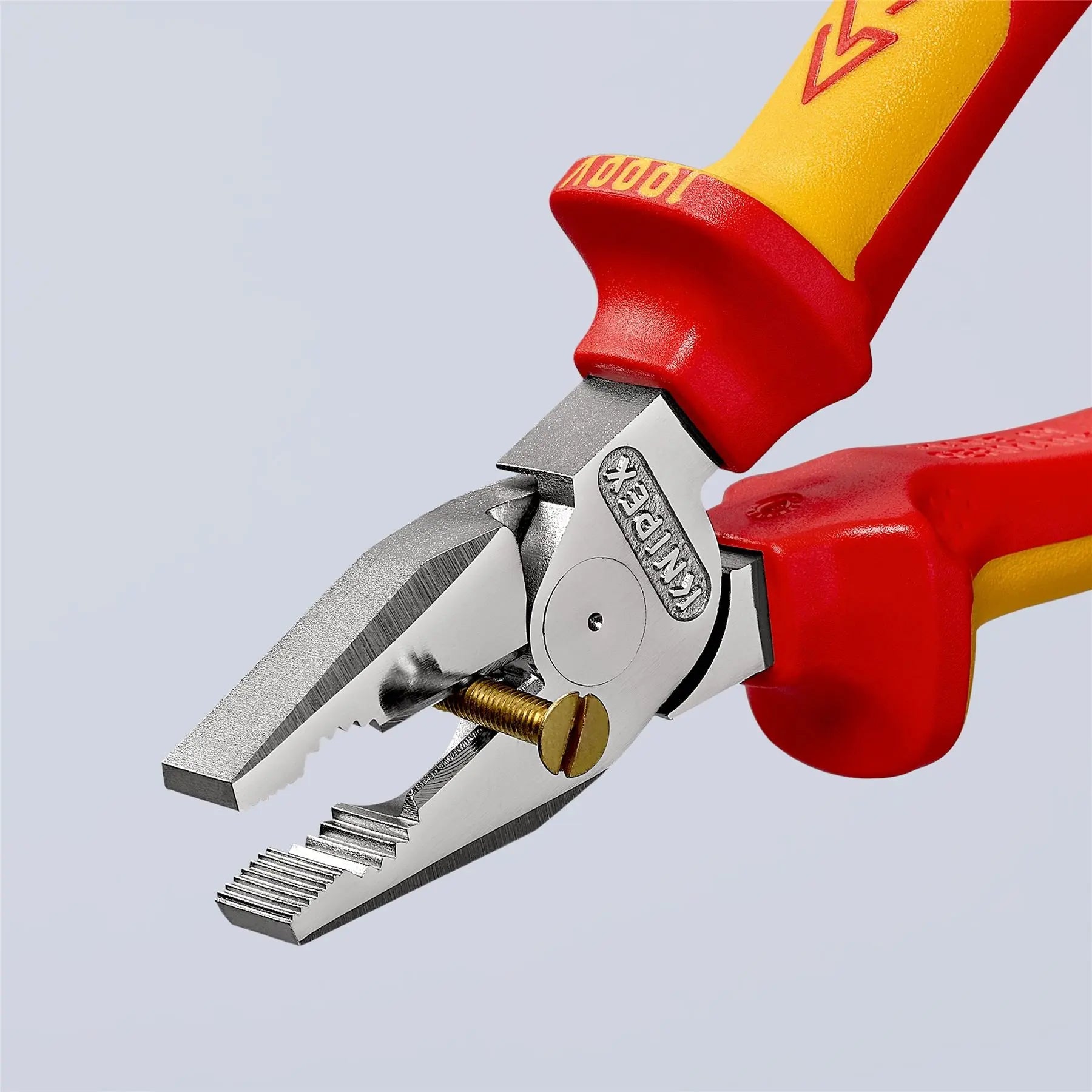 KNIPEX Combination Pliers High Leverage 200mm VDE Multi Component Grips 02 06 200  White Rose Tools