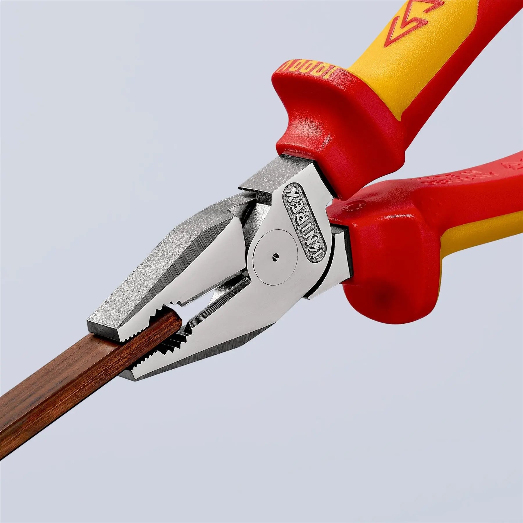 KNIPEX Combination Pliers High Leverage 200mm VDE Multi Component Grips 02 06 200  White Rose Tools