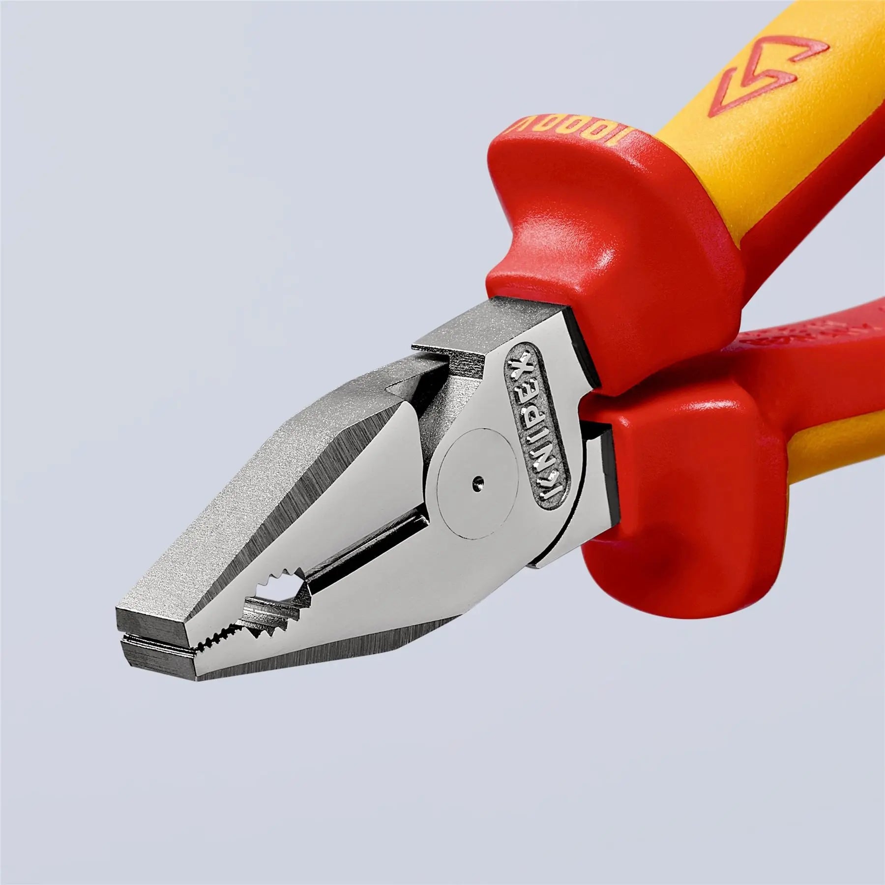 KNIPEX Combination Pliers High Leverage 200mm VDE Multi Component Grips 02 06 200 SB  White Rose Tools