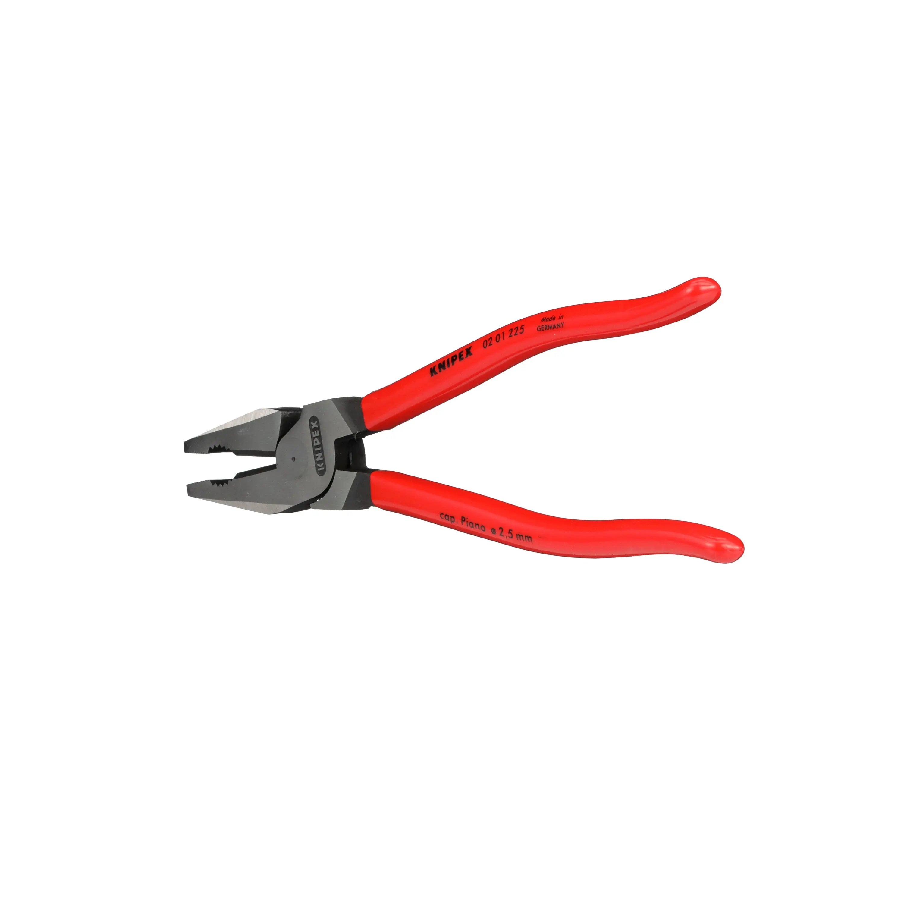 KNIPEX Combination Pliers High Leverage 225mm Plastic Coated 02 01 225  White Rose Tools