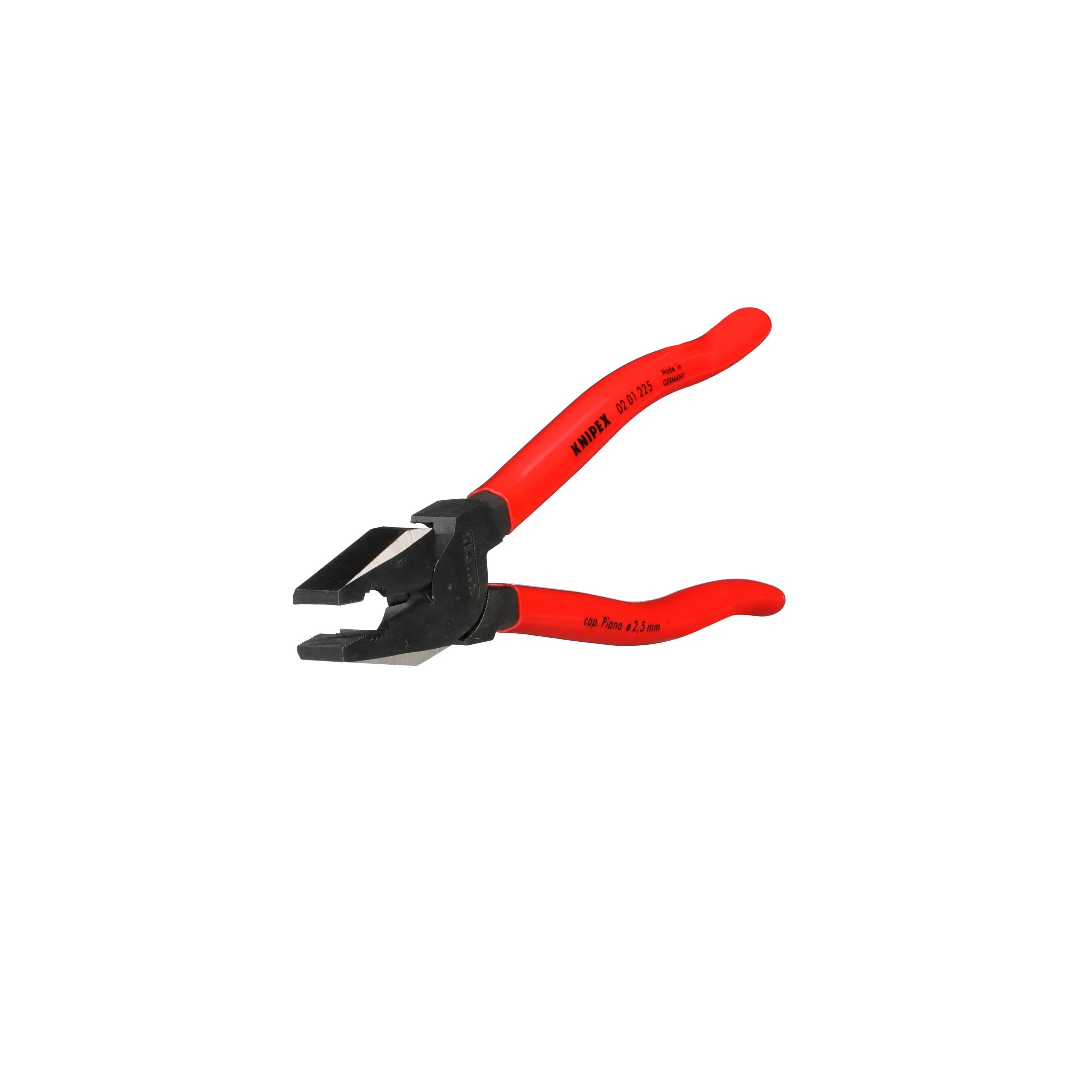 KNIPEX Combination Pliers High Leverage 225mm Plastic Coated 02 01 225  White Rose Tools