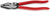 KNIPEX Combination Pliers High Leverage 225mm Plastic Coated 02 01 225  White Rose Tools