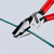 KNIPEX Combination Pliers High Leverage 225mm Plastic Coated 02 01 225  White Rose Tools