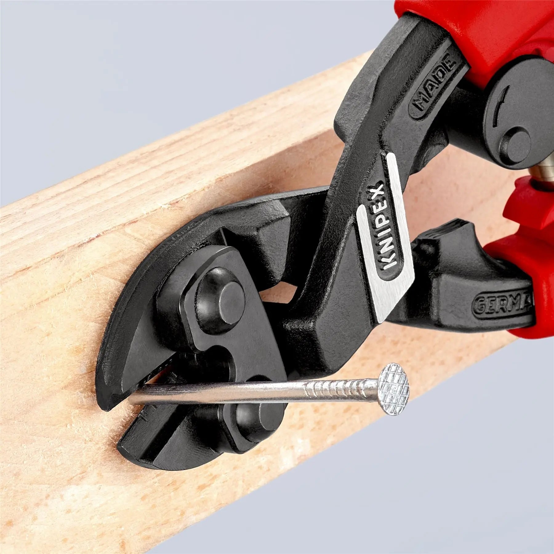 KNIPEX Compact Bolt Cutters CoBolt Cutting Pliers 20° Offset 200mm Multi Component Grips 71 02 200  White Rose Tools