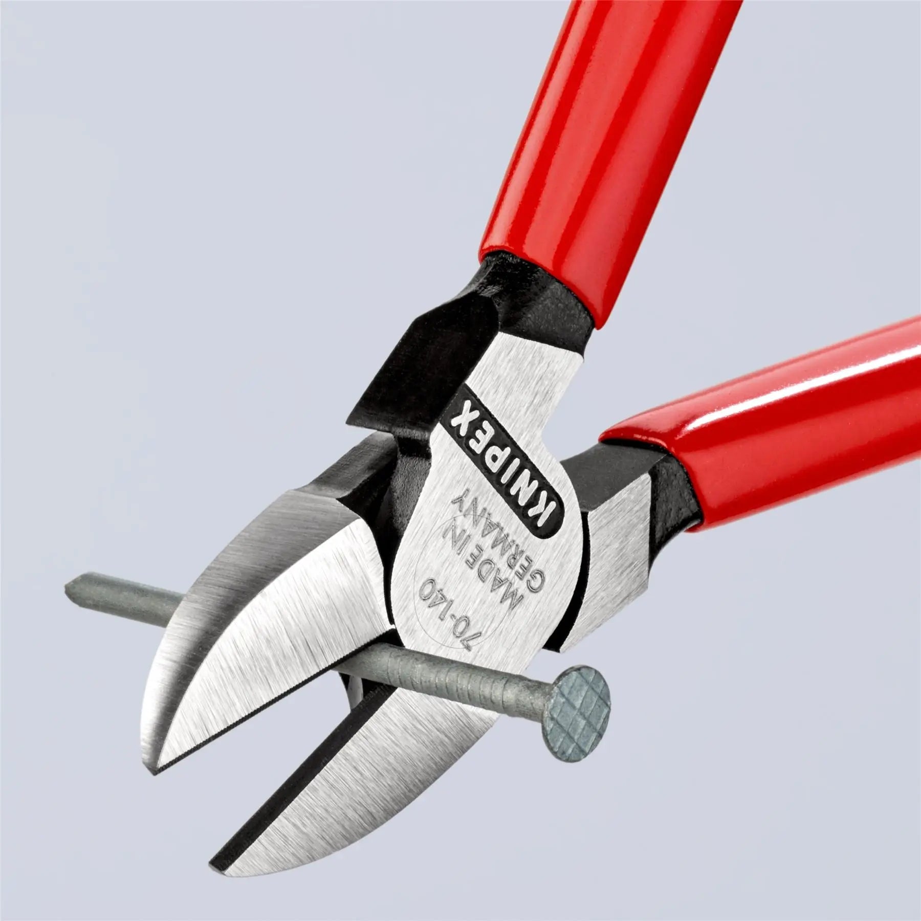 KNIPEX Diagonal Cutting Pliers Side Cutters 140mm Plastic Coated 70 01 140  White Rose Tools