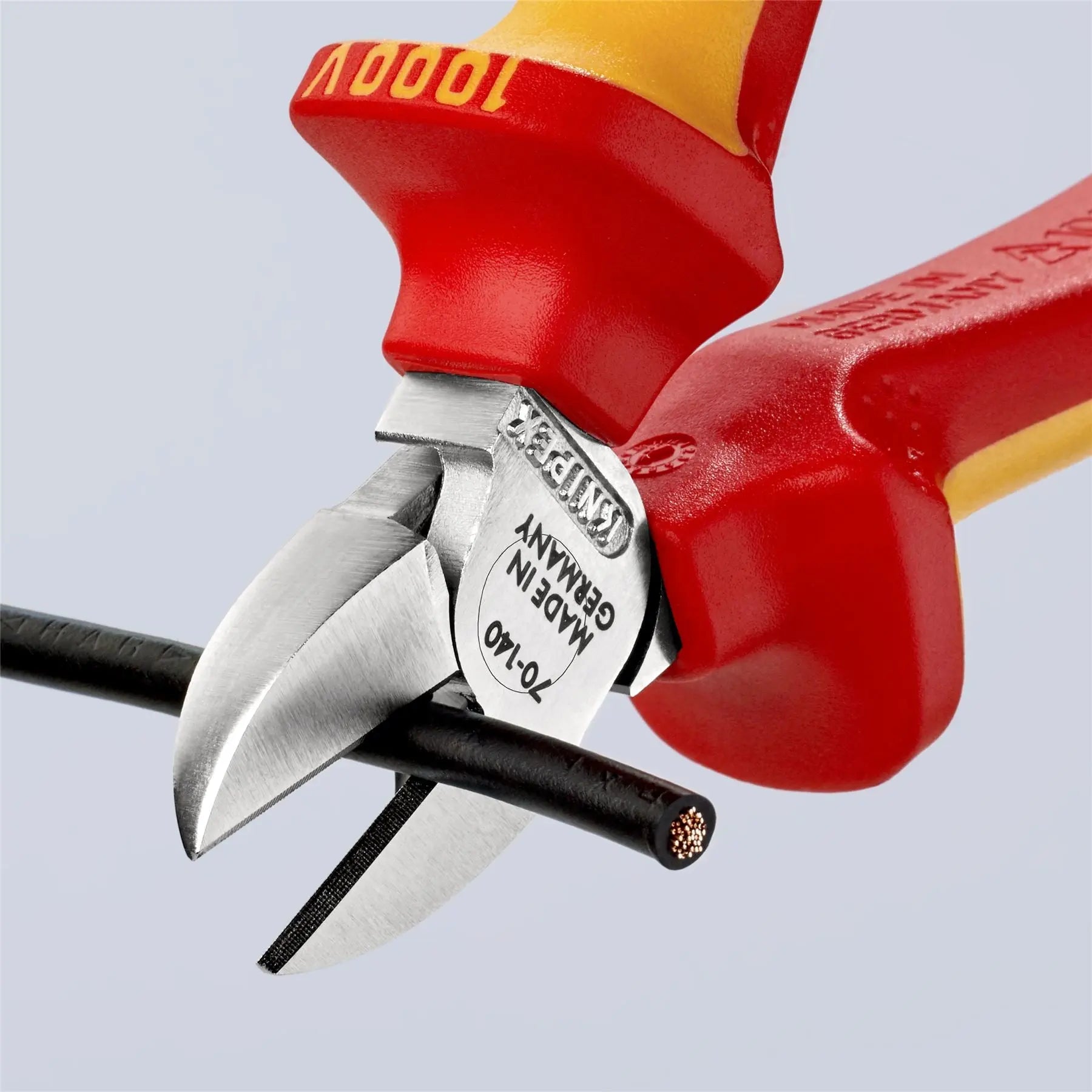 KNIPEX Diagonal Cutting Pliers Side Cutters 140mm VDE Insulated Multi Component Grips 70 06 140 SB  White Rose Tools