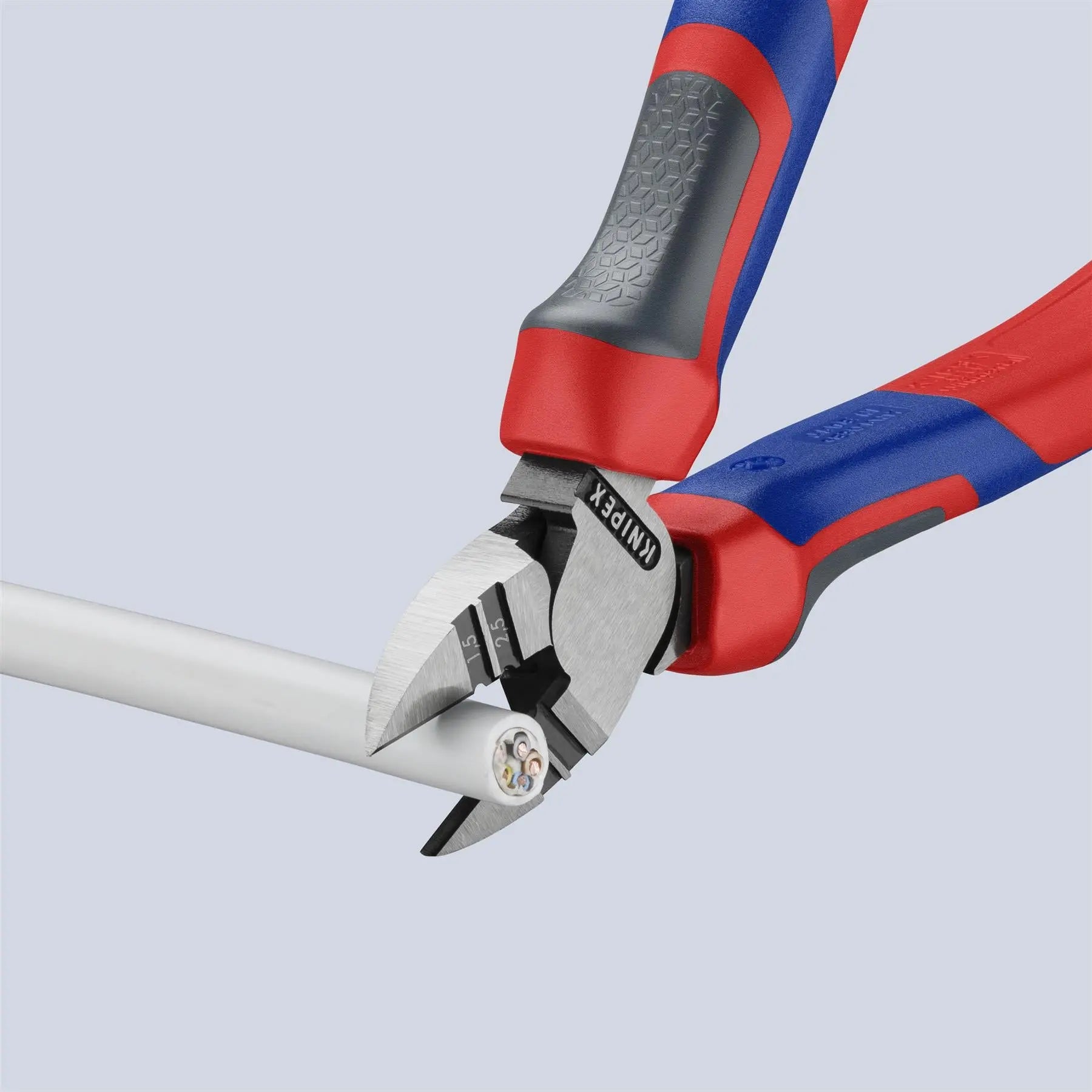 KNIPEX Diagonal Insulation Wire Stripper 160mm Multi Component Grips 14 22 160  White Rose Tools