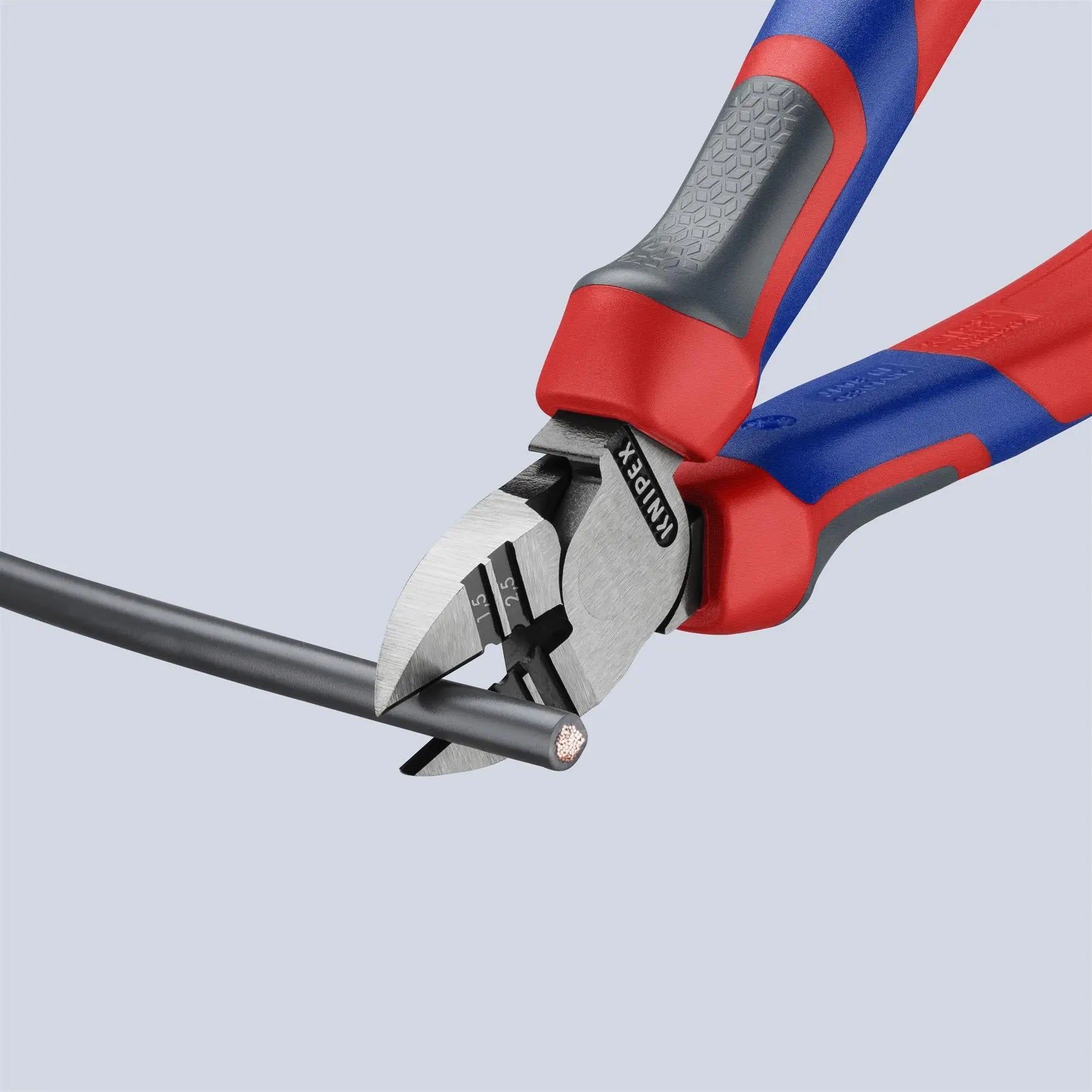 KNIPEX Diagonal Insulation Wire Stripper 160mm Multi Component Grips 14 22 160  White Rose Tools