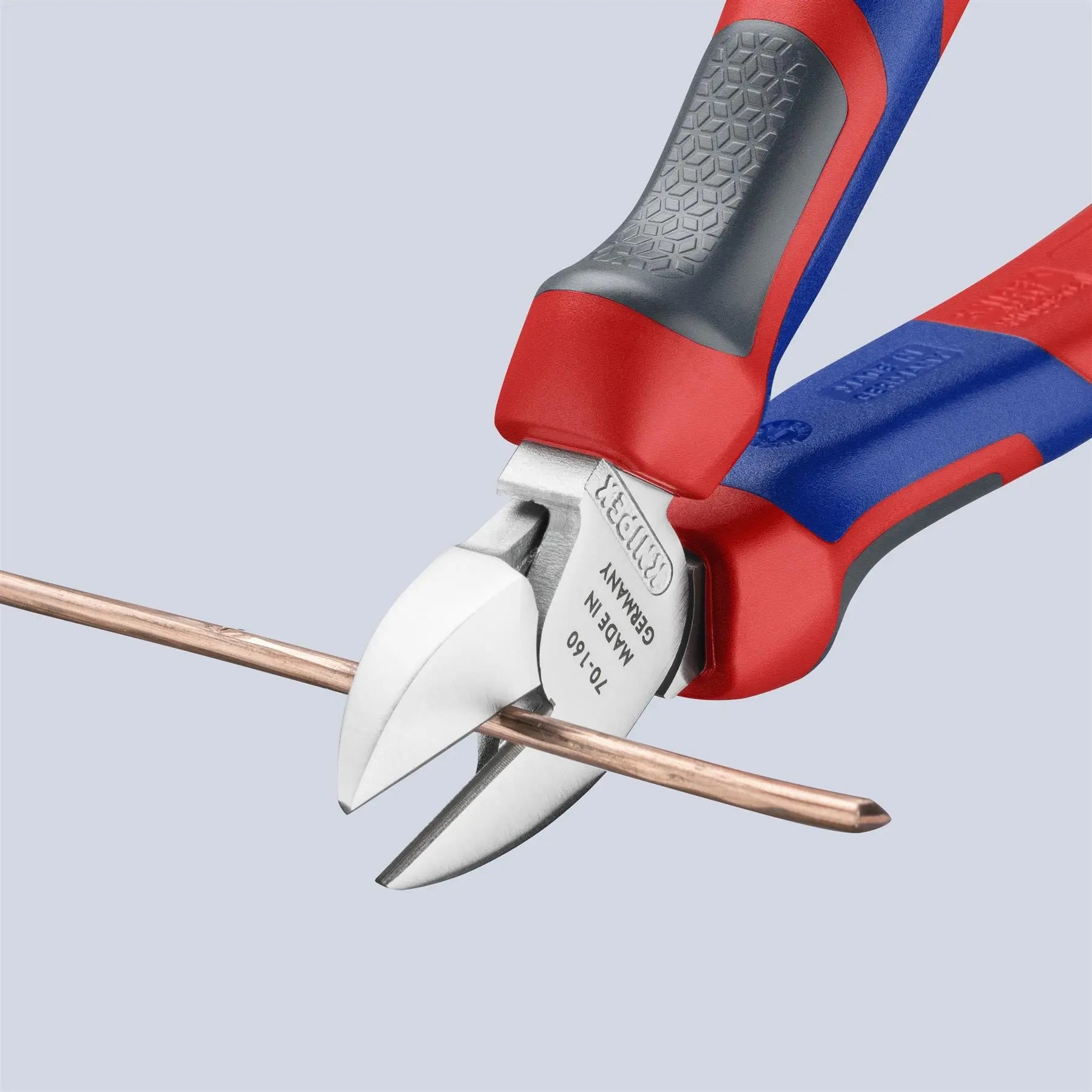 KNIPEX Diagonal Side Cutting Pliers Chrome 160mm with Comfort Handles 70 05 160  White Rose Tools
