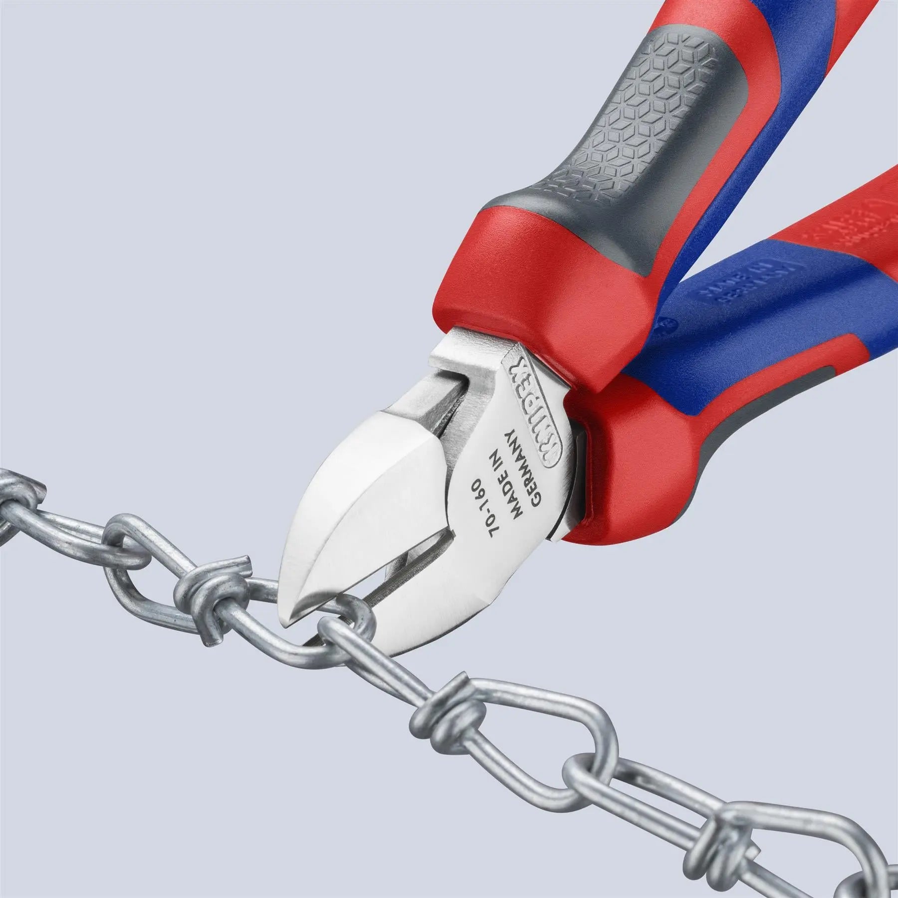 KNIPEX Diagonal Side Cutting Pliers Chrome 160mm with Comfort Handles 70 05 160  White Rose Tools