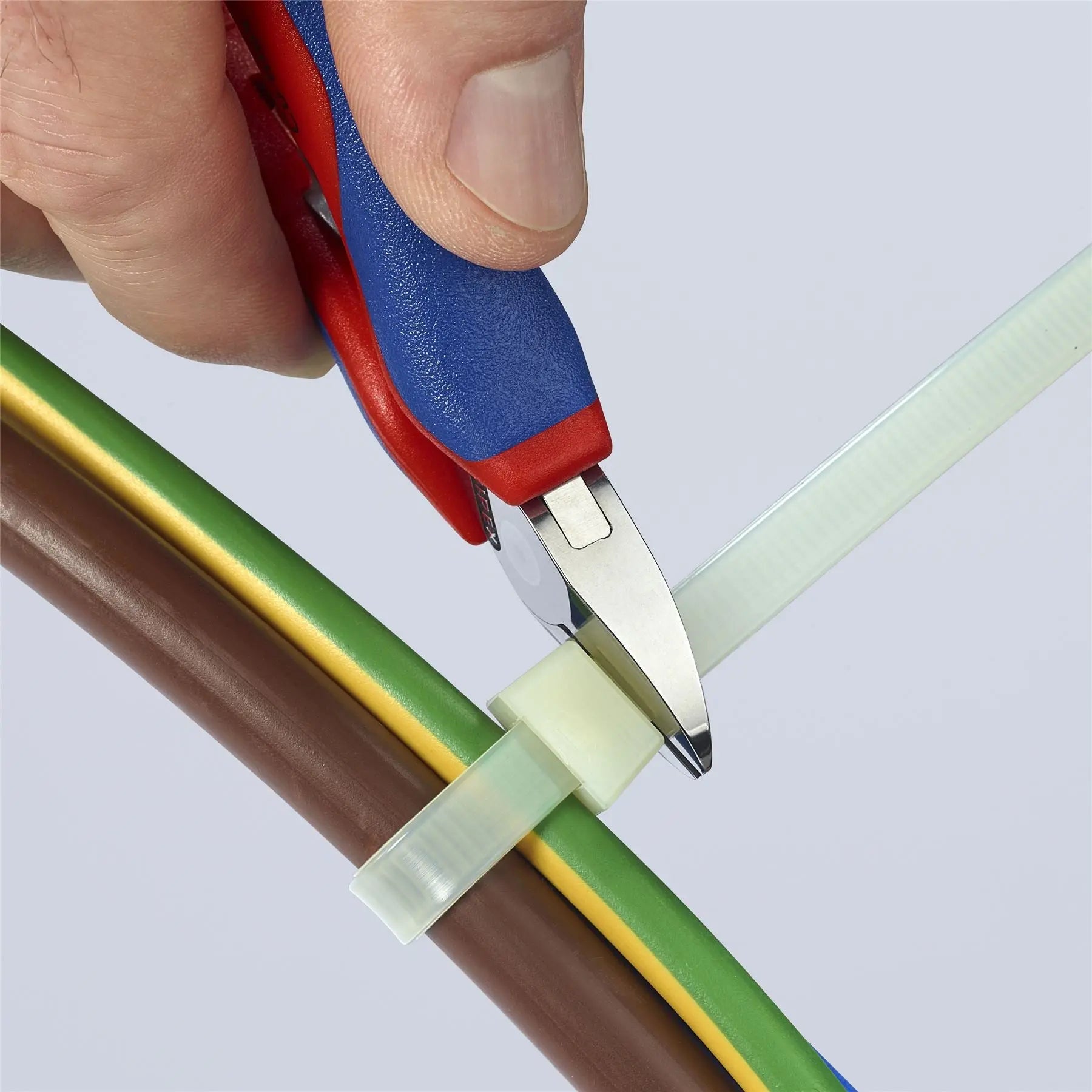 KNIPEX Electronics Diagonal Cutter Pliers 130mm Multi Component Grips 77 82 130  White Rose Tools