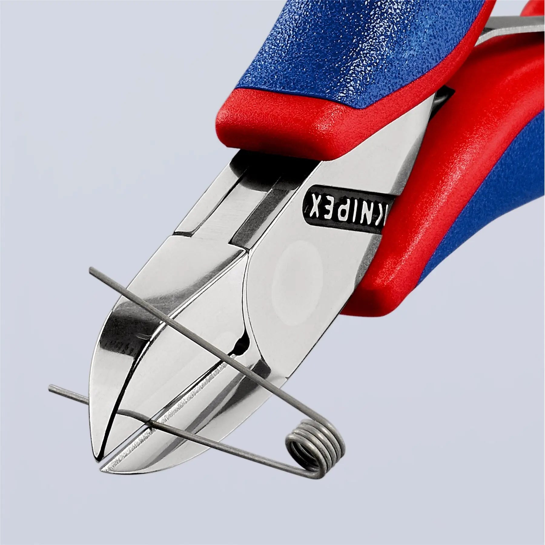 KNIPEX Electronics Diagonal Cutter Pliers with Carbide Cutting Edges 115mm Multi Component Grips 77 02 115  White Rose Tools