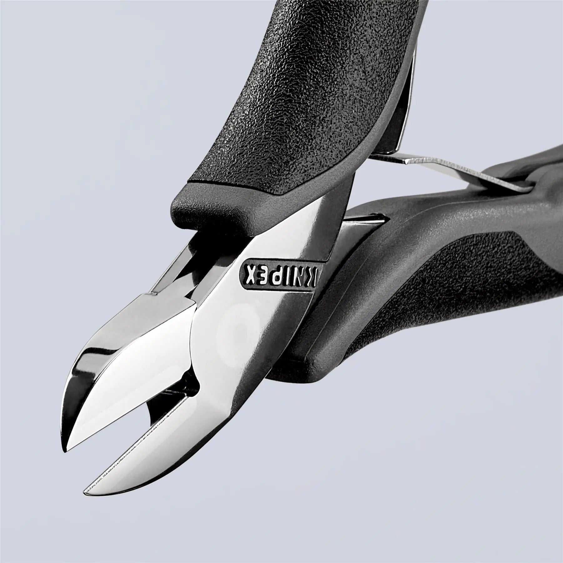 KNIPEX Electronics Diagonal Cutter Pliers with Carbide Cutting Edges 115mm Multi Component Grips 77 02 115 ESD  White Rose Tools