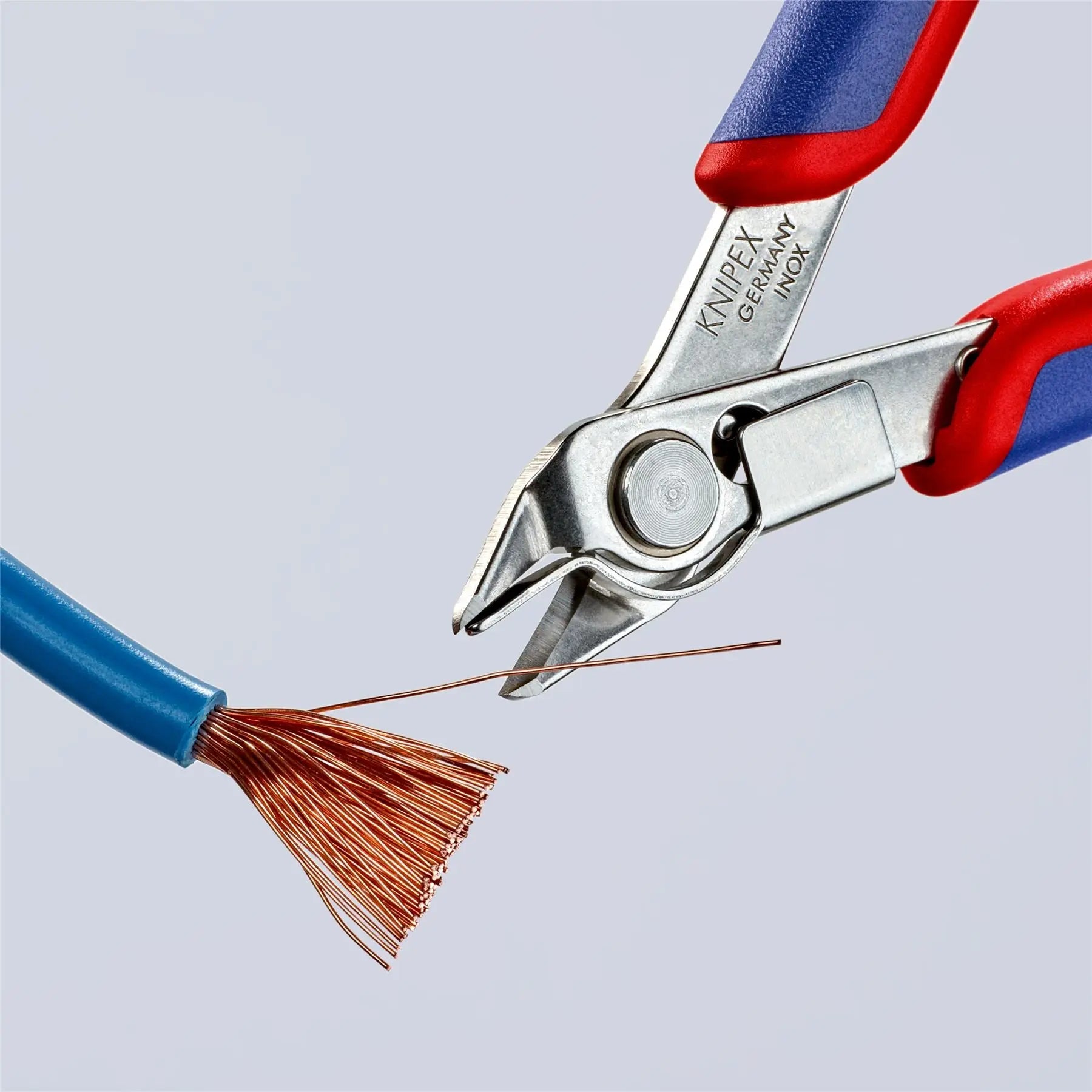 KNIPEX Electronics Super Knips Precision Cutting Pliers 125mm Multi Component Grips 78 13 125  White Rose Tools