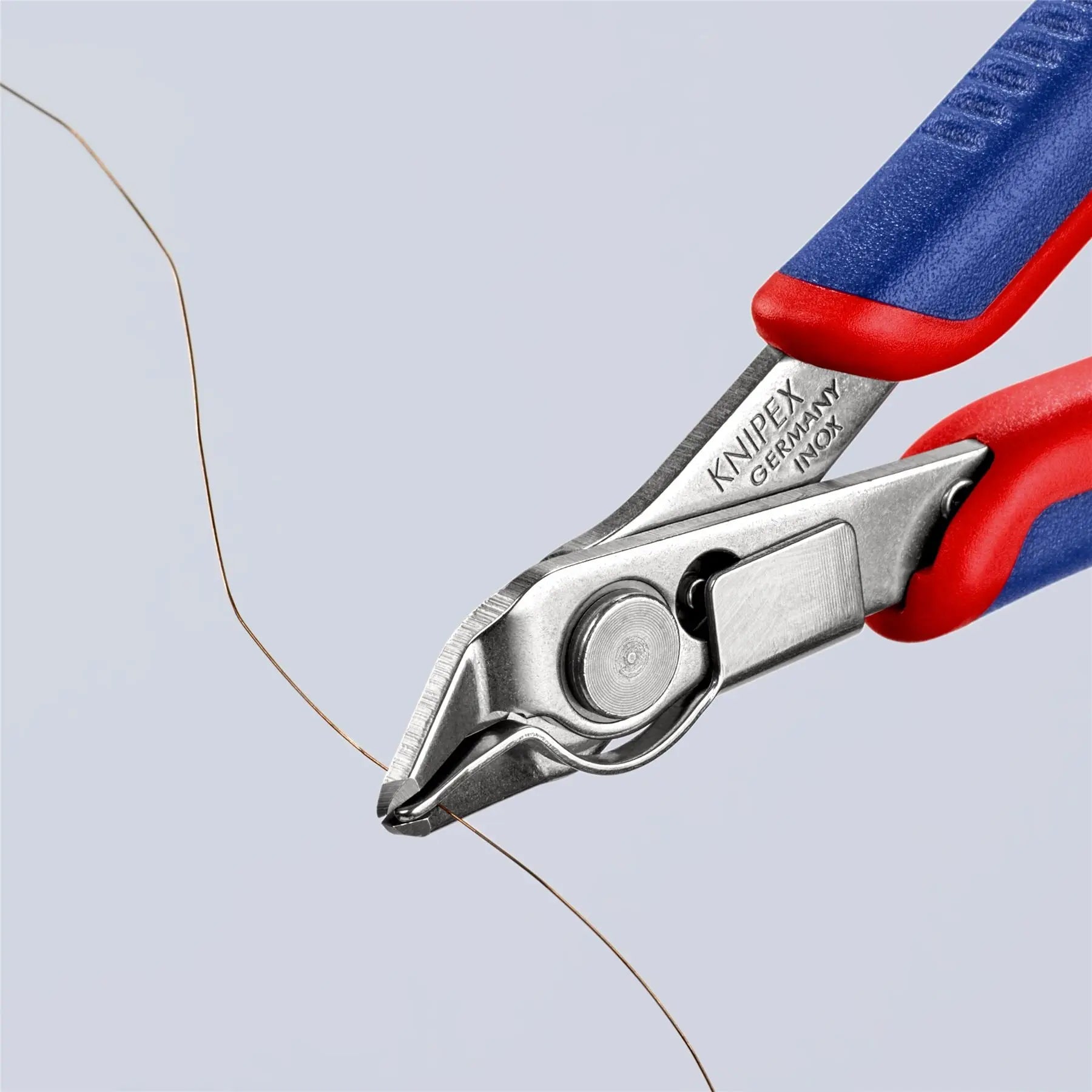 KNIPEX Electronics Super Knips Precision Cutting Pliers 125mm Multi Component Grips 78 13 125  White Rose Tools