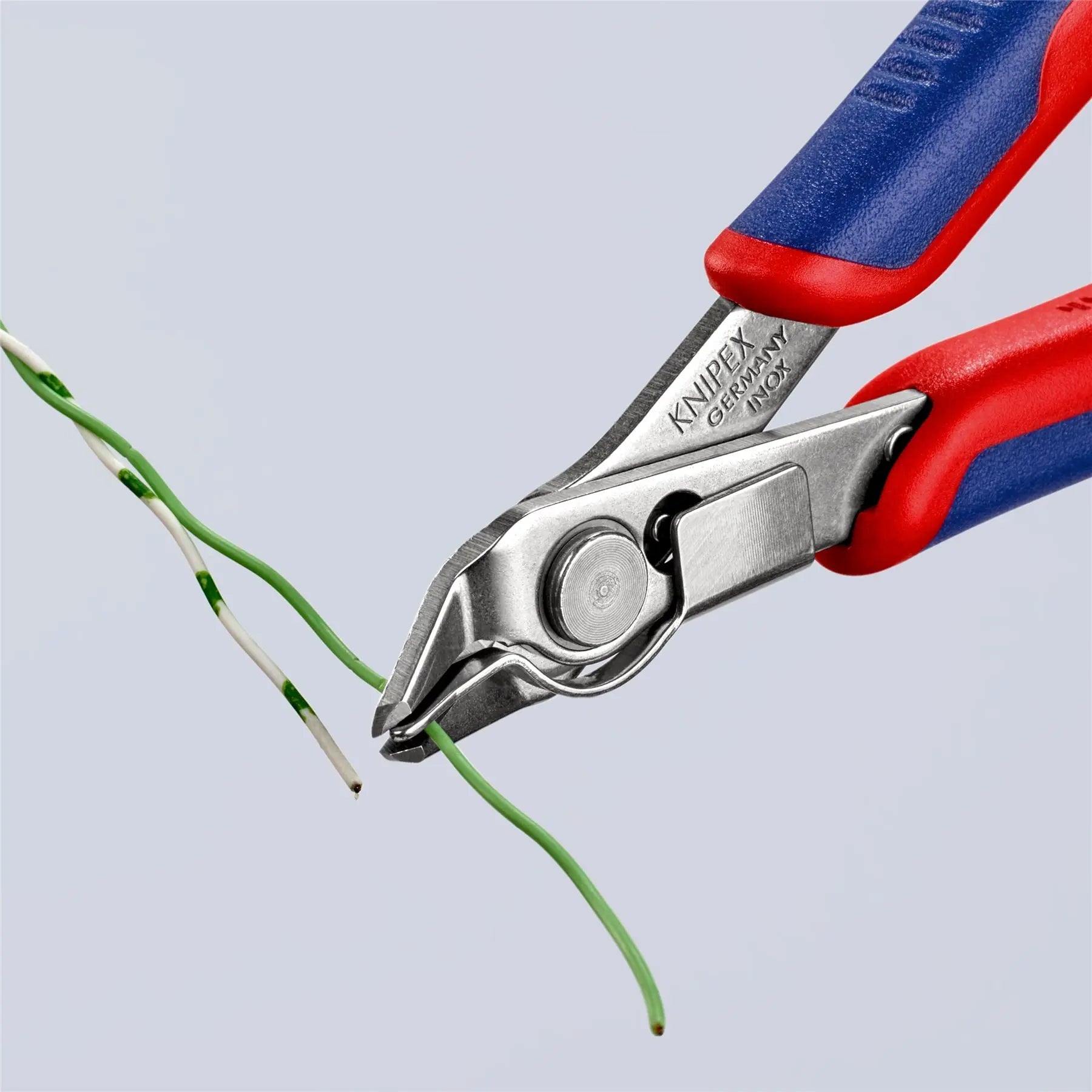 KNIPEX Electronics Super Knips Precision Cutting Pliers 125mm Multi Component Grips 78 13 125 SB  White Rose Tools