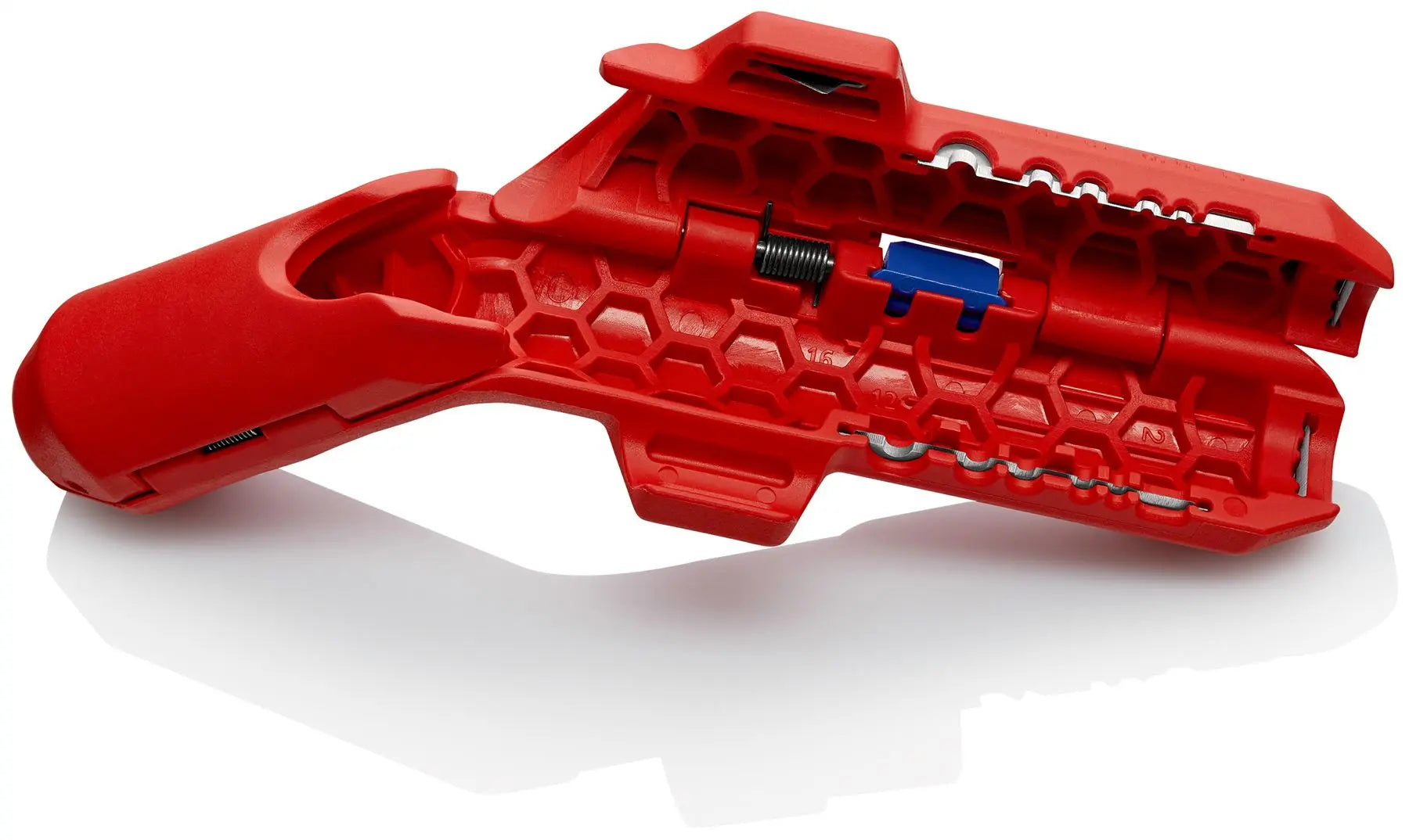 KNIPEX ErgoStrip Universal Wire Stripping Tool for Left Handers 135mm 16 95 02 SB  White Rose Tools