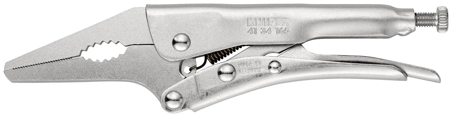 KNIPEX Grip Locking Pliers Mole Grips 165mm Galvanised 41 34 165  White Rose Tools