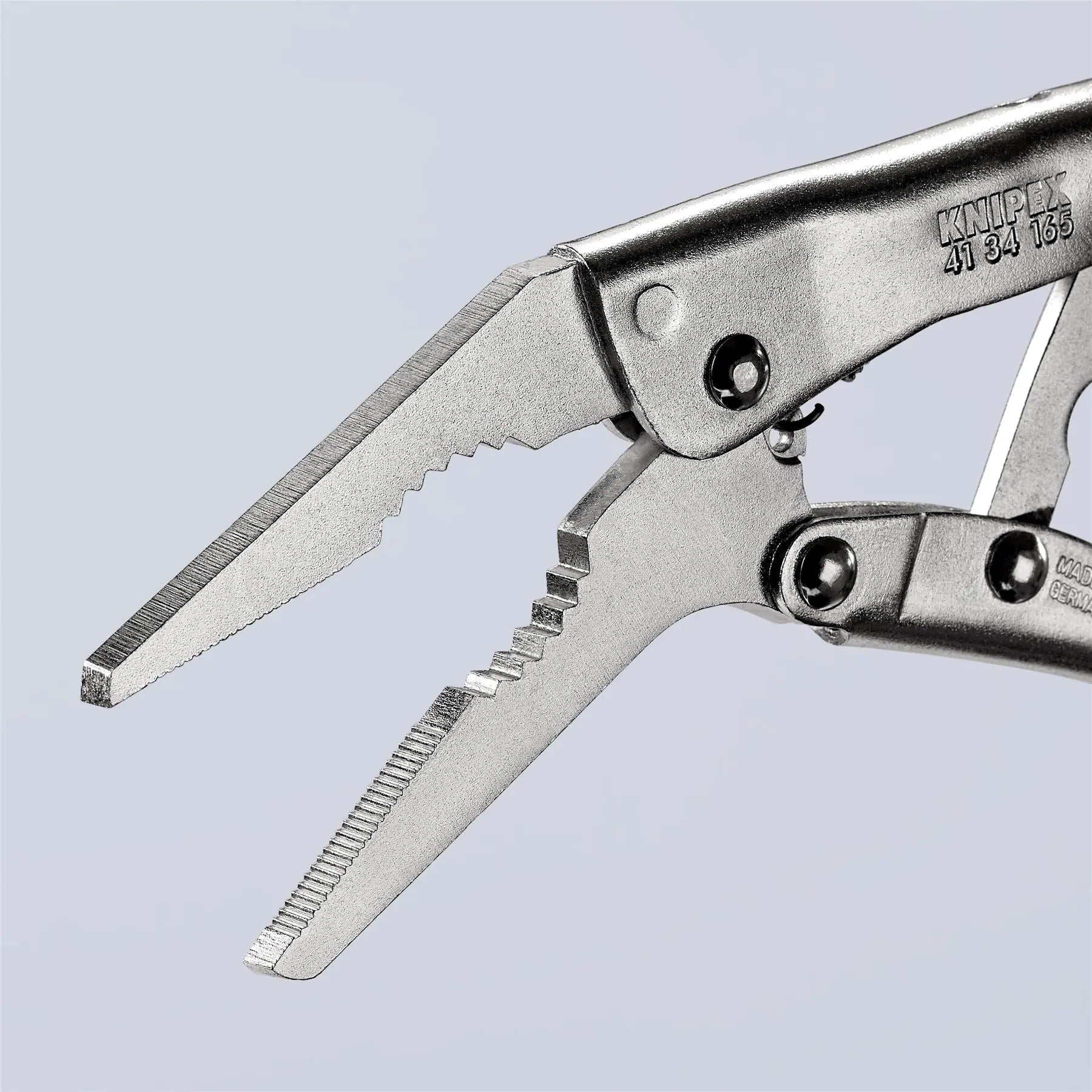 KNIPEX Grip Locking Pliers Mole Grips 165mm Galvanised 41 34 165  White Rose Tools