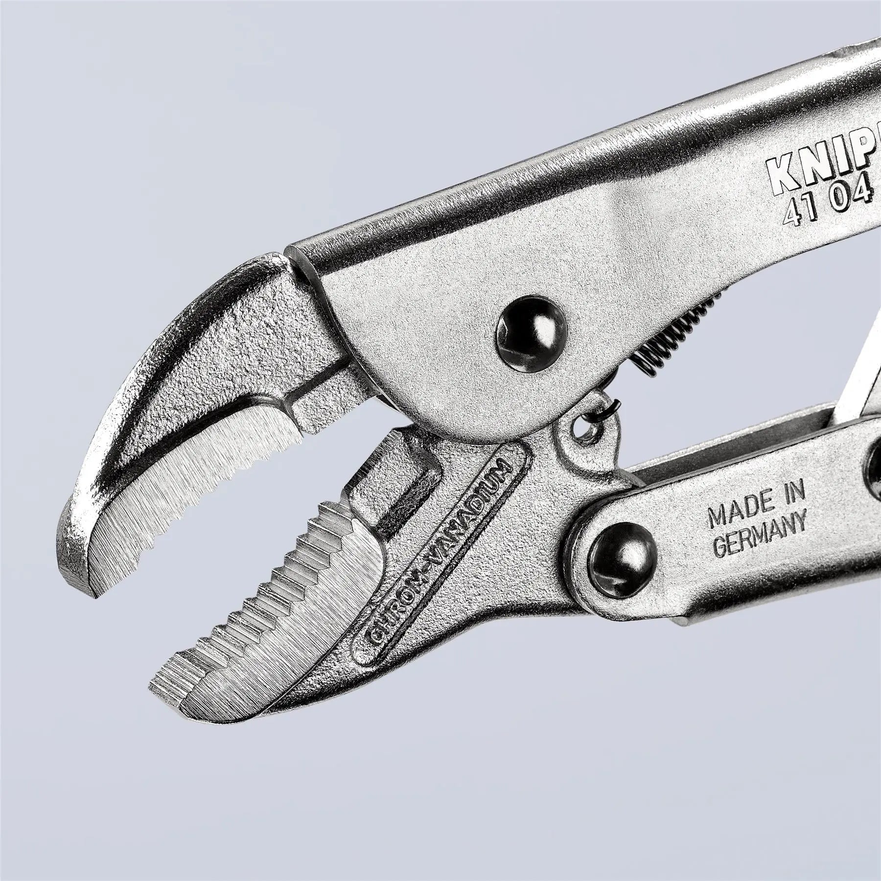 KNIPEX Grip Locking Pliers Mole Grips 180mm Galvanised 41 04 180  White Rose Tools