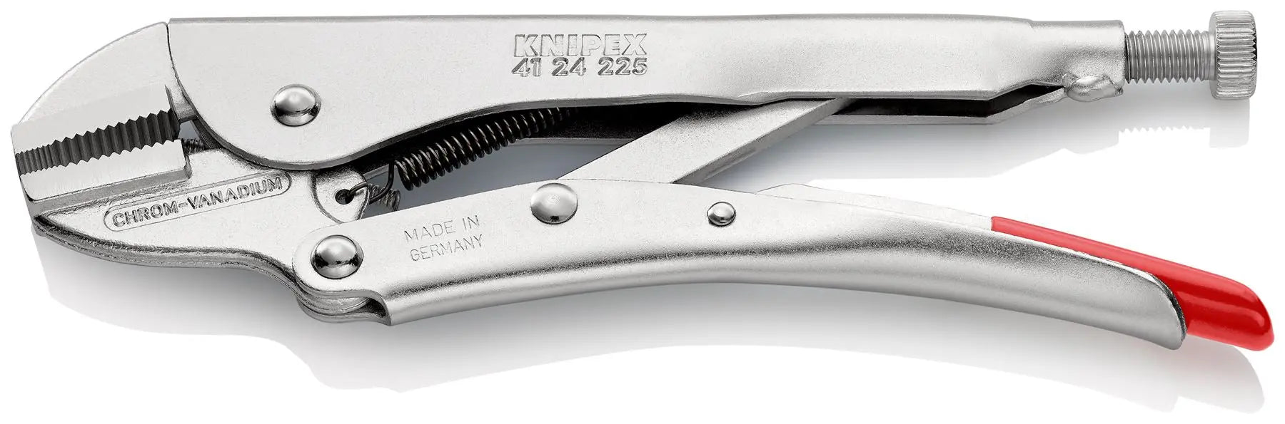 KNIPEX Grip Locking Pliers Mole Grips 225mm Galvanised 41 24 225  White Rose Tools
