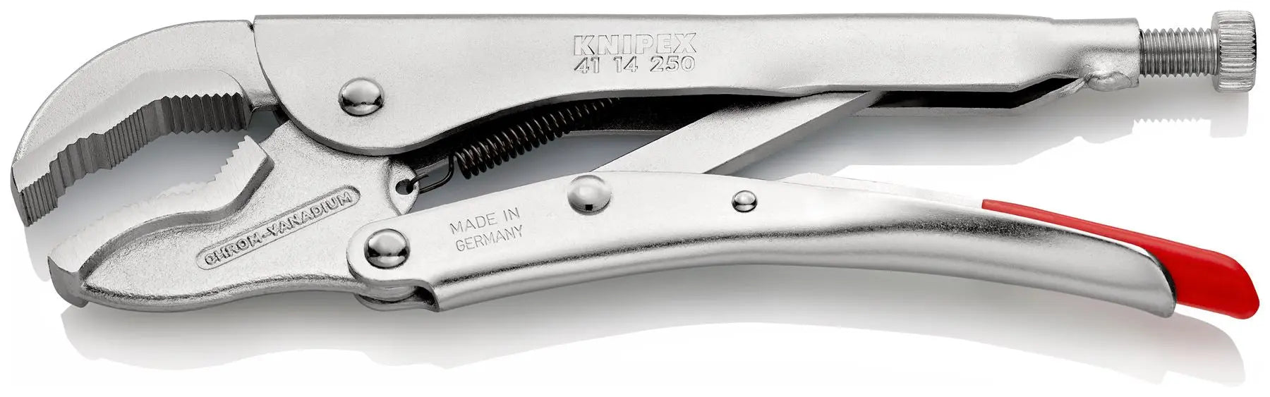 KNIPEX Grip Locking Pliers Mole Grips 250mm Galvanised 41 14 250  White Rose Tools