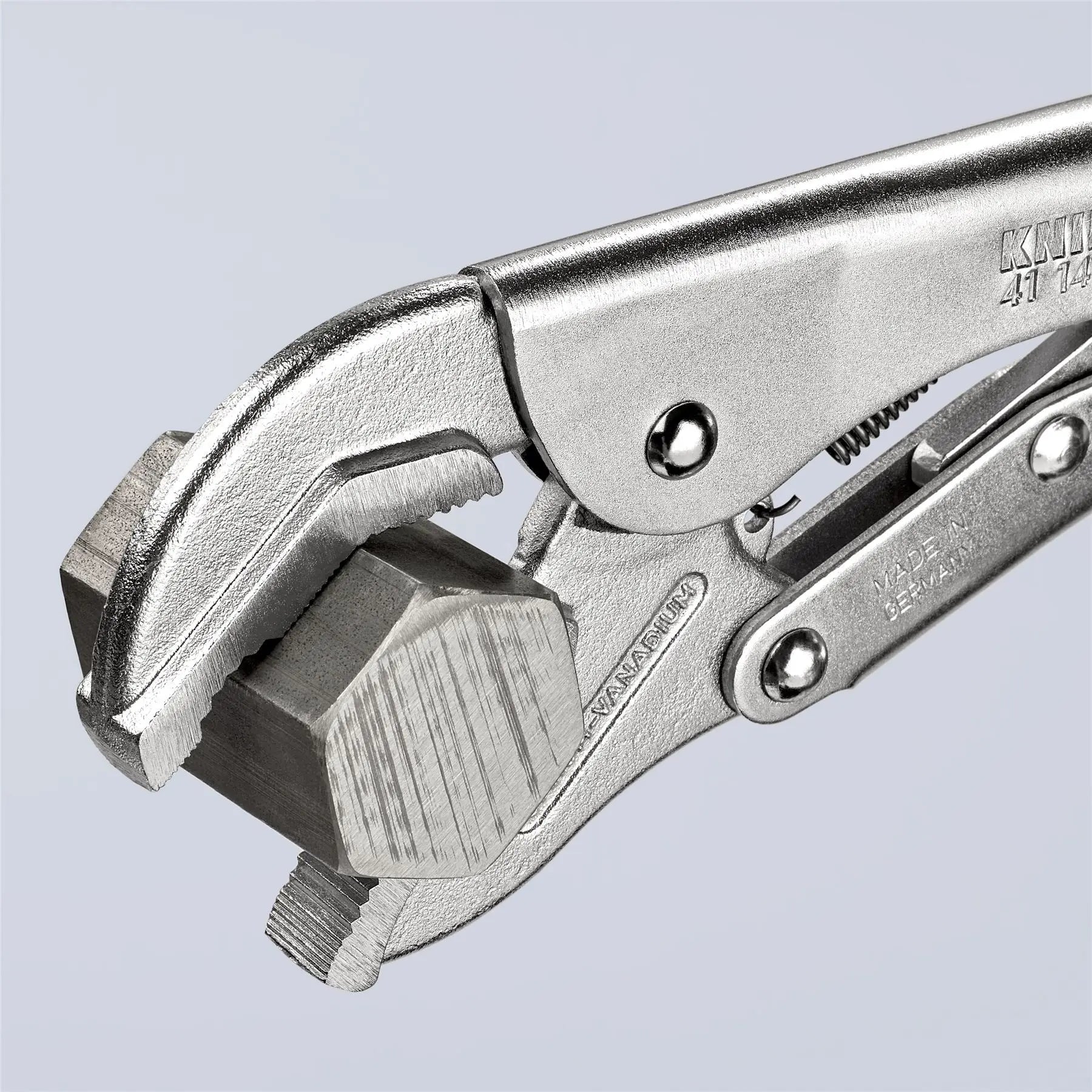 KNIPEX Grip Locking Pliers Mole Grips 250mm Galvanised 41 14 250  White Rose Tools