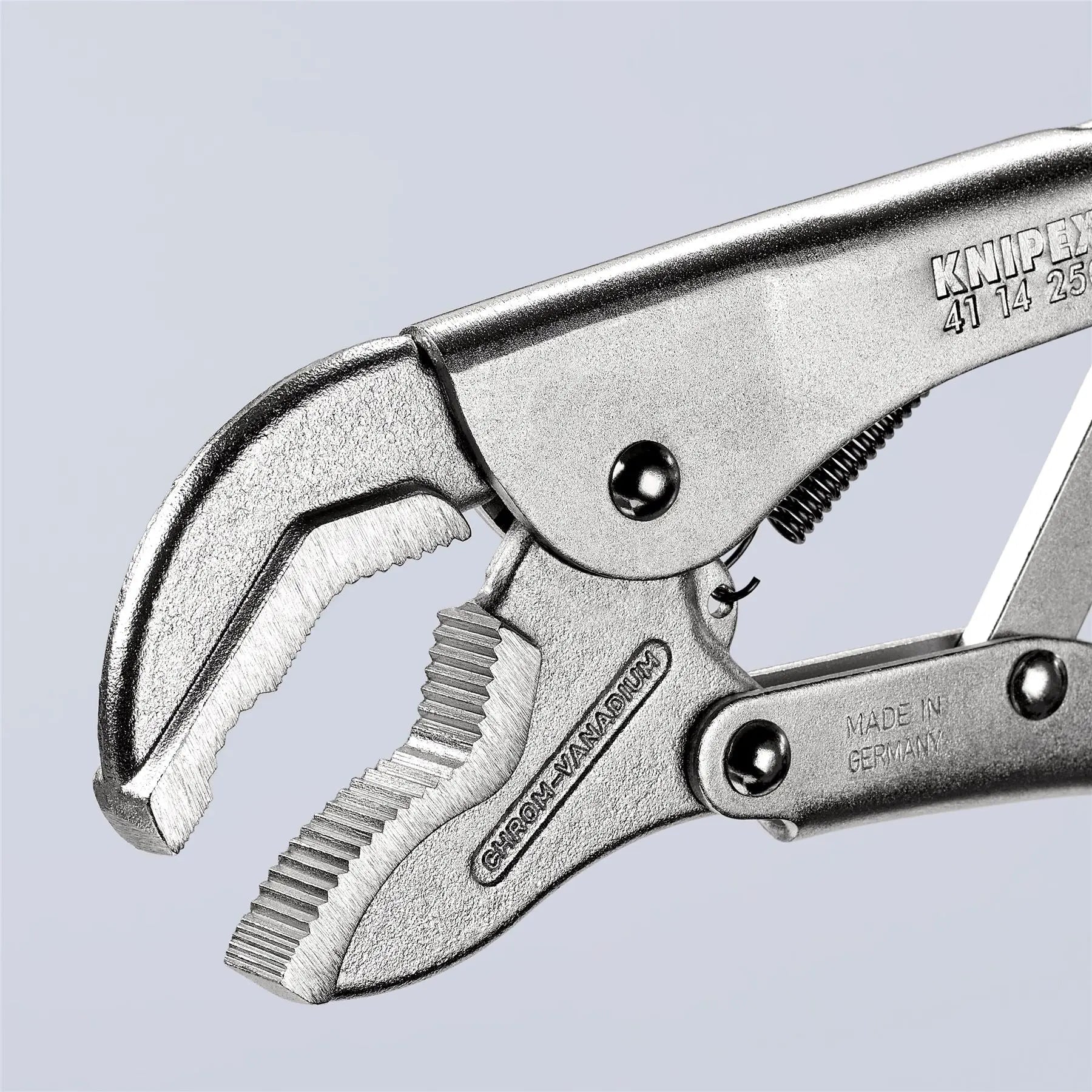 KNIPEX Grip Locking Pliers Mole Grips 250mm Galvanised 41 14 250  White Rose Tools