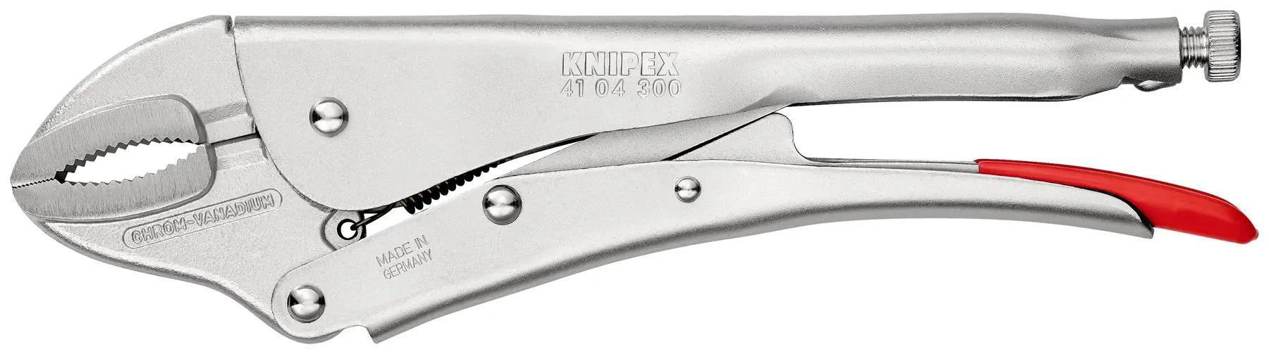 KNIPEX Grip Locking Pliers Mole Grips 300mm Galvanised 41 04 300  White Rose Tools