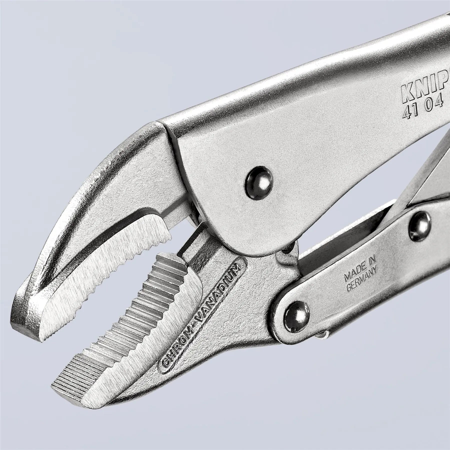 KNIPEX Grip Locking Pliers Mole Grips 300mm Galvanised 41 04 300  White Rose Tools