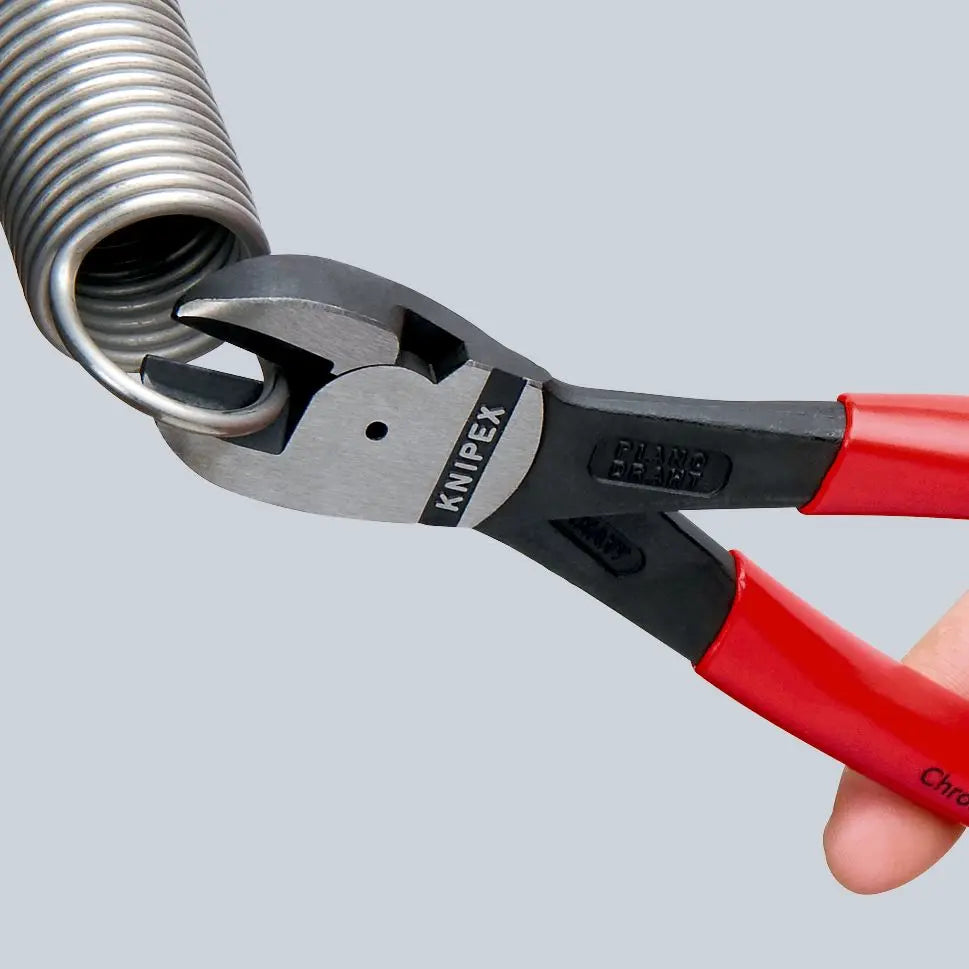 KNIPEX High Leverage Centre Cutter Cutting Pliers 250mm Plastic Coated Handles 74 91 250  White Rose Tools