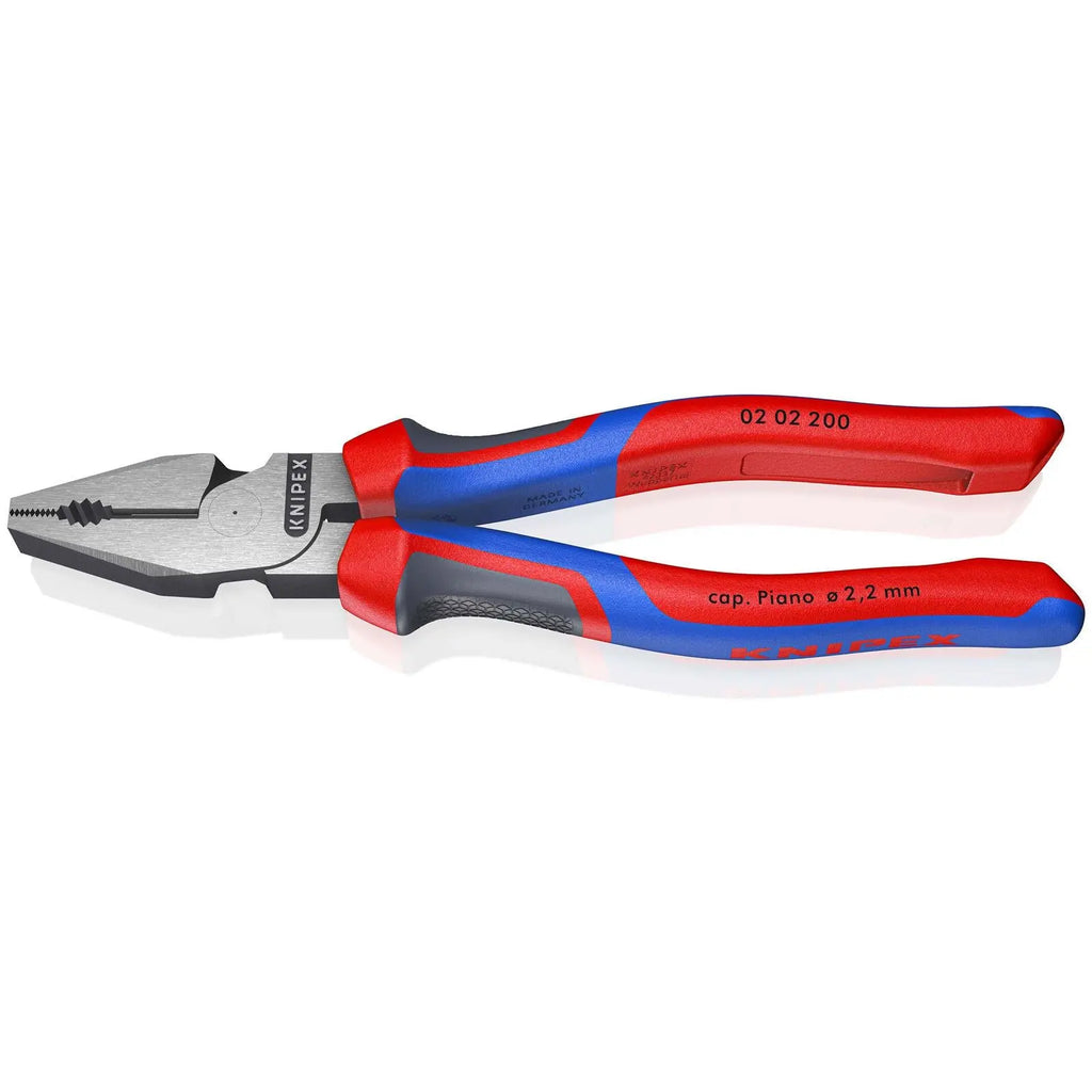KNIPEX High Leverage Combination Pliers 200mm Multi Component Grips 02 02 200  White Rose Tools