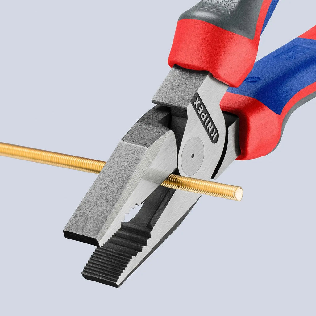 KNIPEX High Leverage Combination Pliers 200mm Multi Component Grips 02 02 200  White Rose Tools