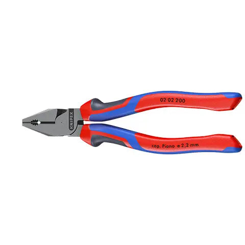 KNIPEX High Leverage Combination Pliers 200mm Multi Component Grips 02 02 200  White Rose Tools