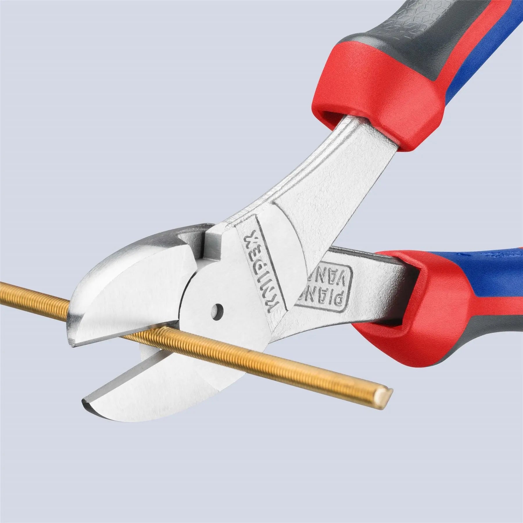 KNIPEX High Leverage Diagonal Side Cutting Pliers 180mm Chrome with Comfort Handles 74 05 180  White Rose Tools
