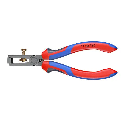 KNIPEX Insulation Wire Stripper with Opening Spring Universal 160mm Multi Component Grips 11 02 160 SB  White Rose Tools