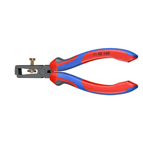 KNIPEX Insulation Wire Stripper with Opening Spring Universal 160mm Multi Component Grips 11 02 160 SB  White Rose Tools