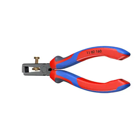 KNIPEX Insulation Wire Stripper with Opening Spring Universal 160mm Multi Component Grips 11 02 160 SB  White Rose Tools